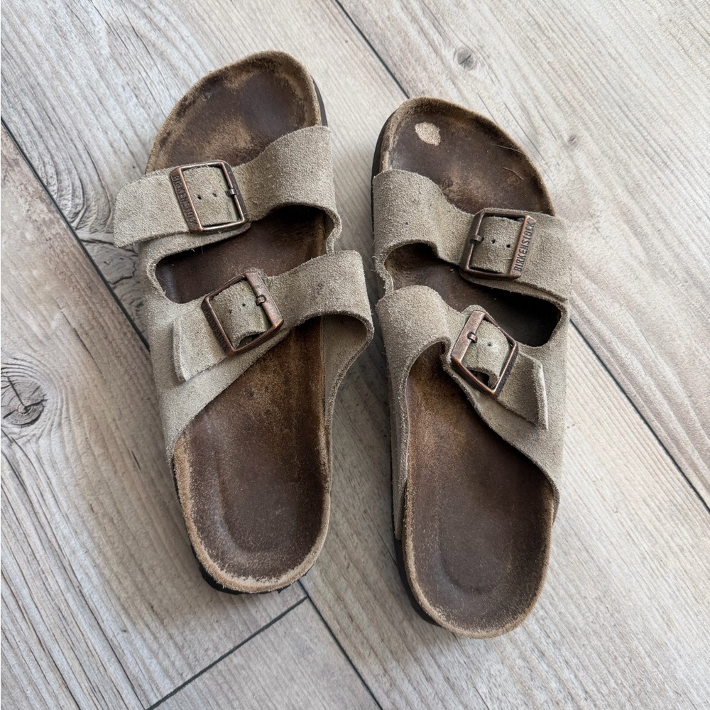 Birkenstock Tan Suede Sandals